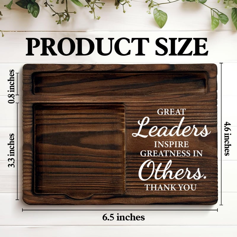 QODMGD Boss Appreciation Gifts Thank You Gift Retirement Promotion Gifts for Boss Manager Leader Sticky Note Holder for Office Desk Decor - Image 2